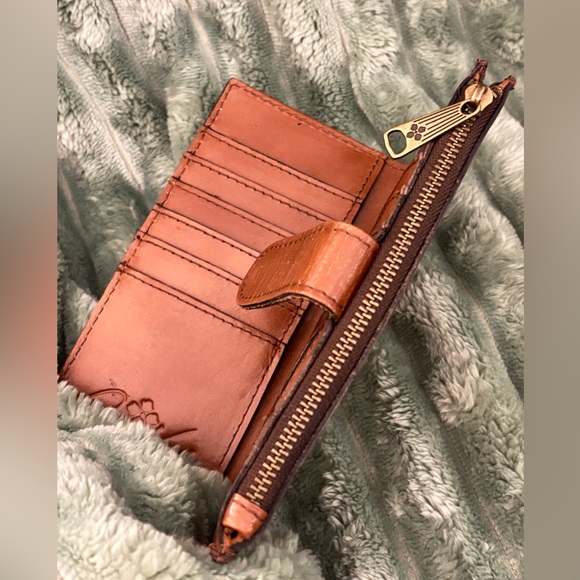 PATRICIA NASH NAZARI WORLD MAP•HUMMINGBIRD LEATHER WALLET - Picture 5 of 14